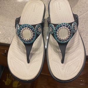 Crocs flip flops size 7